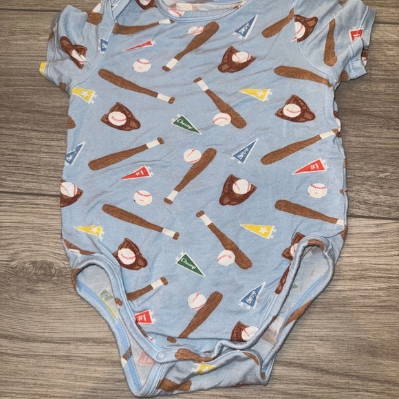 ANGELDEAR | Baseball-Themed Blue Kids One Piece - Picture 1 of 1